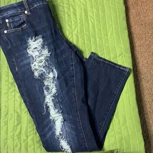 Torrid Premium Boyfriend 12 distressed jeans